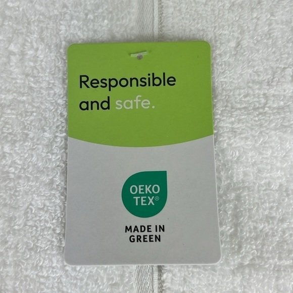 Rachel Zoe Bath Towel Set White 2 PCS Cotton Modal NEW - Picture 11 of 13